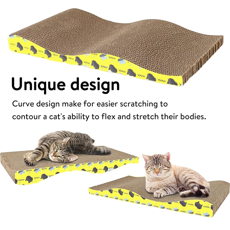 Tablero corrugado rascador gatos resistente, sofá y cama acolchada - imagen 2