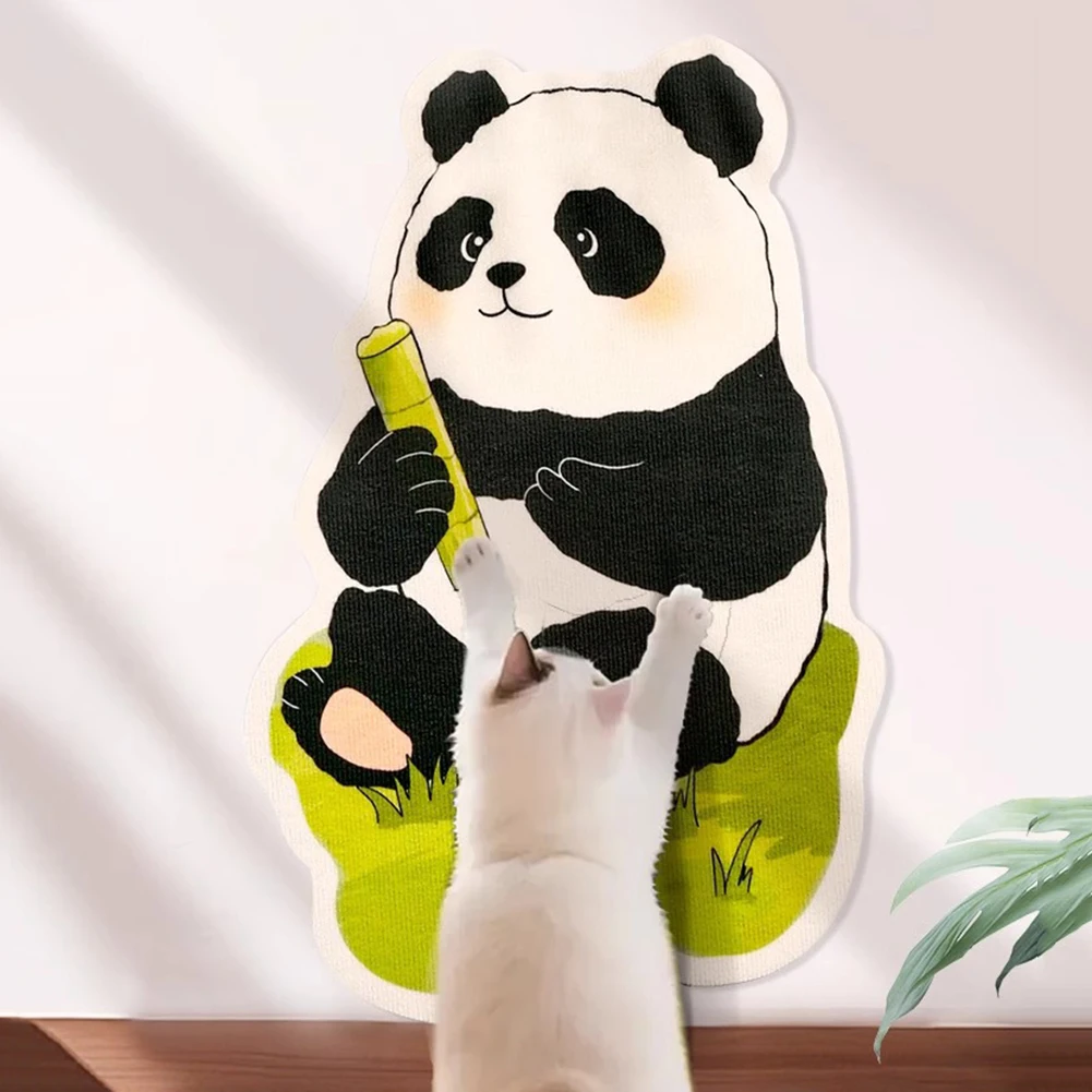 Tapete rascador autoadhesivo de fieltro con forma de gato, almohadilla rascadora para gatos montada en la pared, tablero rascador duradero para gatos, juguete para mascotas para gatos - imagen 3