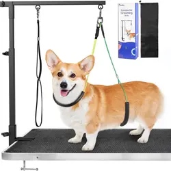 Mesa de aseo para perros y gatos con kit de grooming y accesorios