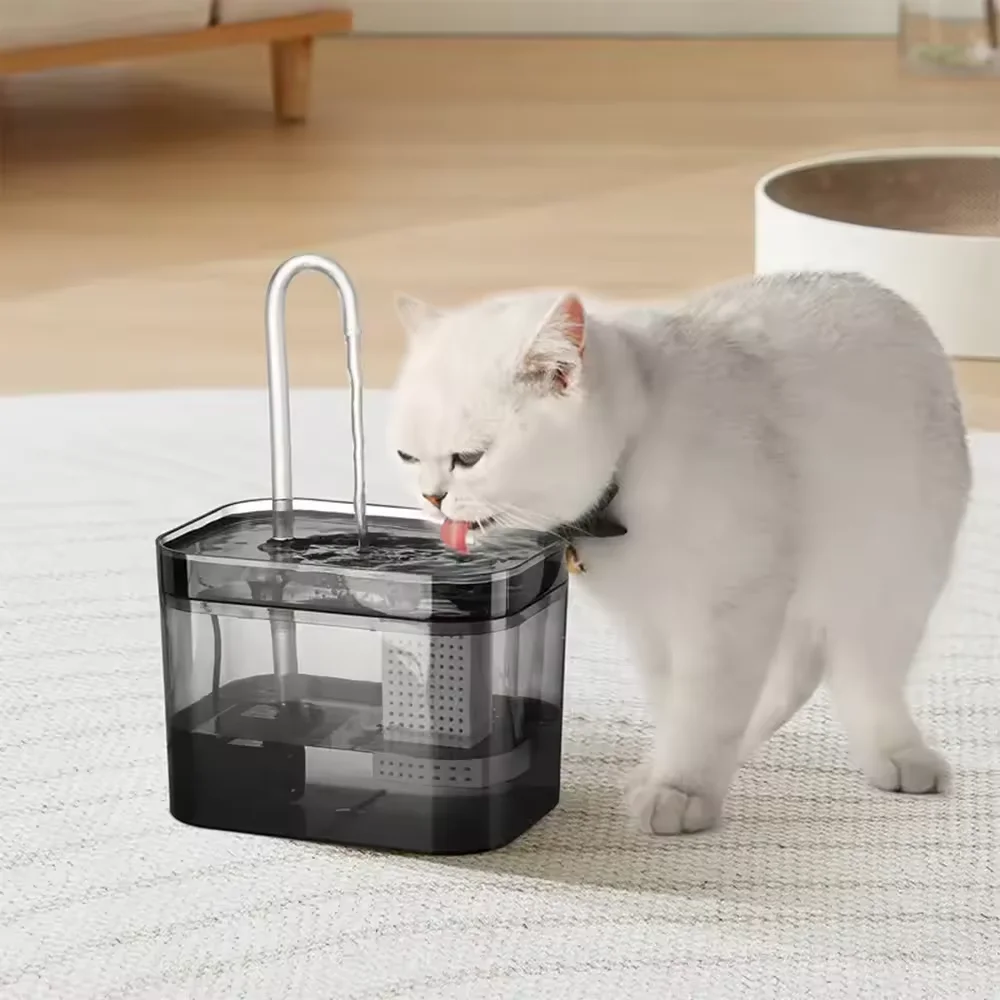 El dispensador de agua automático para gatos simula el grifo de operación silenciosa con materiales seguros, circulación de agua para gatos para beber agua - imagen 3