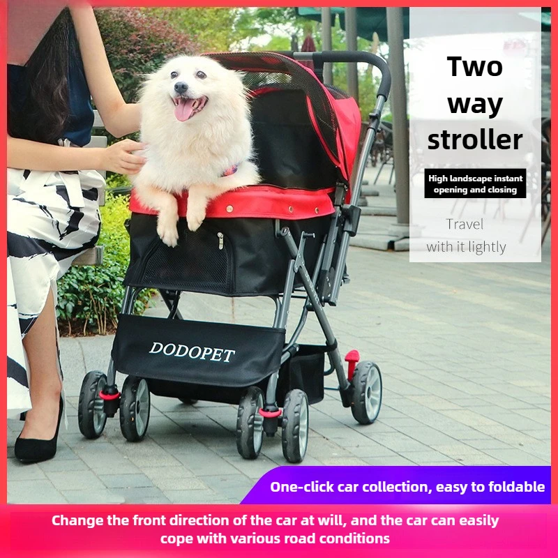 Cochecitos para perros y gatos, cochecito para mascotas, bolsa, carro, casa, caminar al aire libre, viaje de compras, perrera, cochecito plegable de 30kg, productos para mascotas