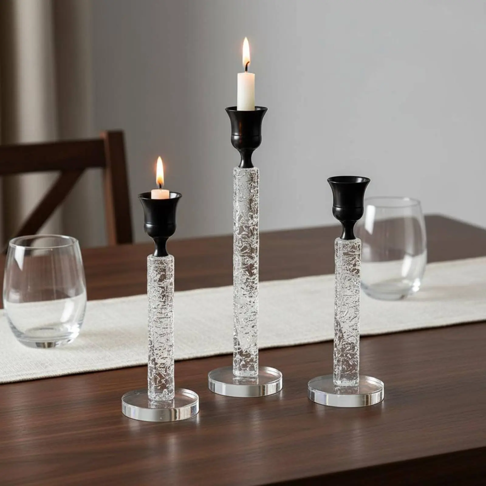 Candelabros de cristal nórdico para boda, apto gatos y perros - imagen 5