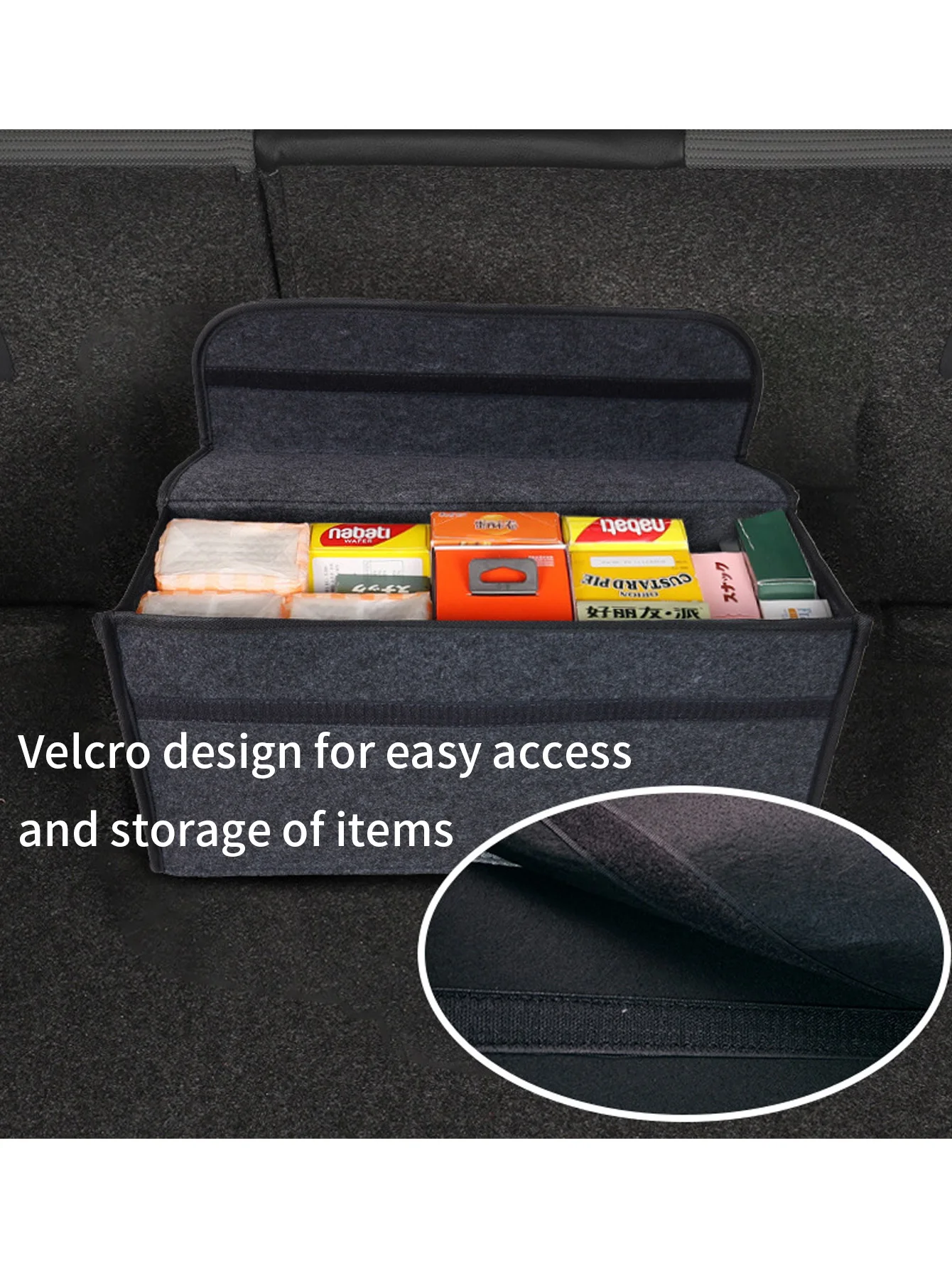 Organizador coche para gatos y perros plegable resistente - imagen 3
