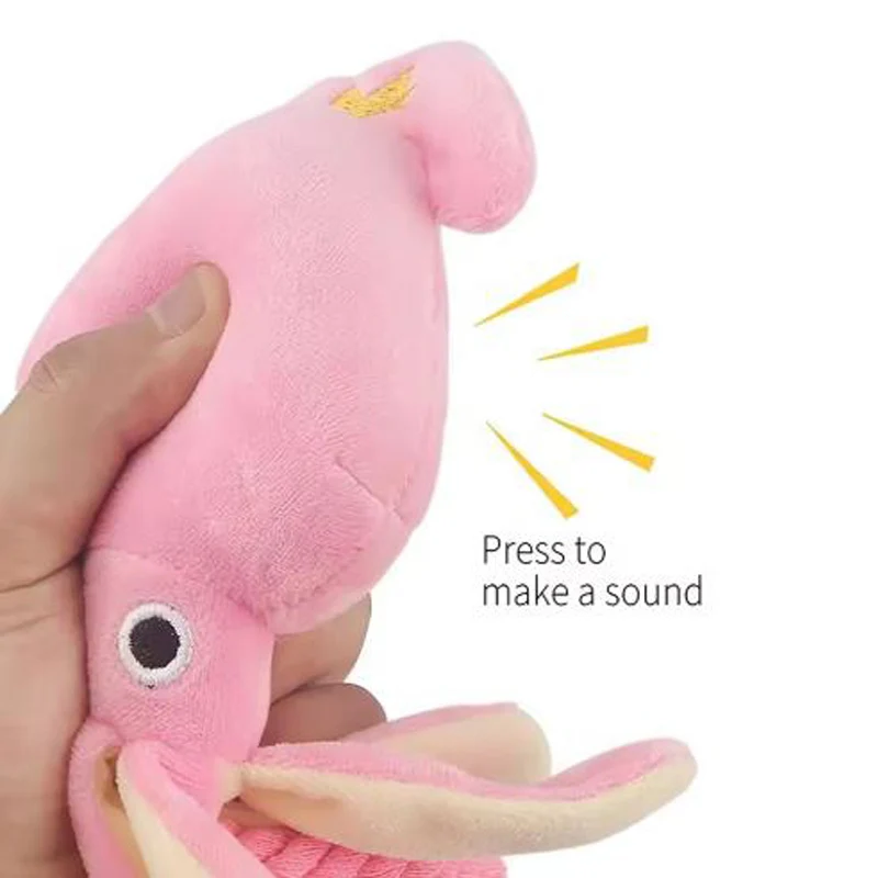 Juguete masticable pulpo algodón para perros y gatos – Limpia dientes - imagen 3