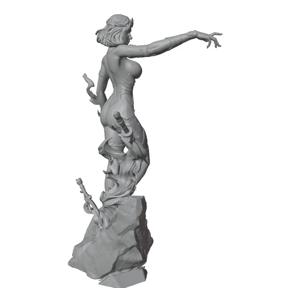 Kit de resina para chica sexy impreso en 3D, sin montar ni pintar - imagen 5
