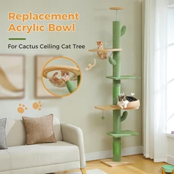 Árbol rascador para gatos de 5 niveles – Torre extensible piso a techo con hamaca