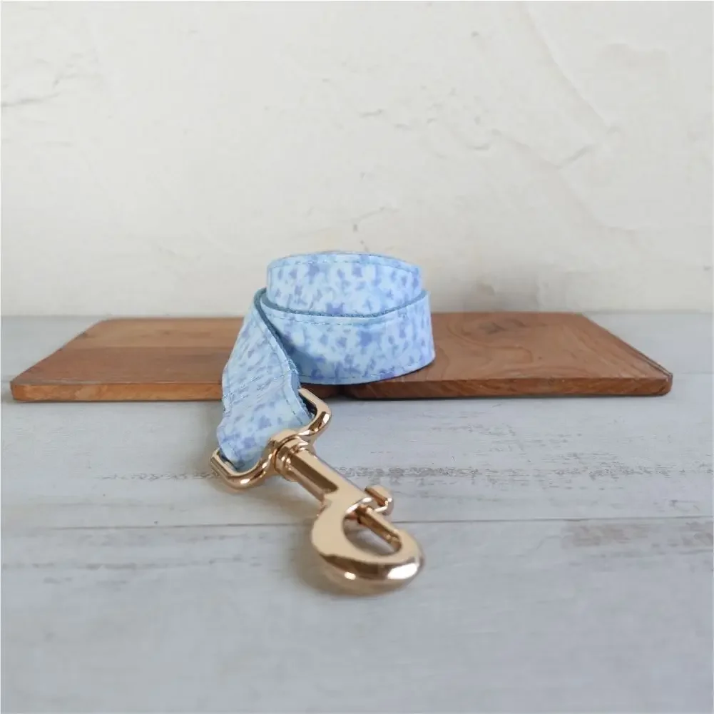 Collar de perro personalizado con grabado gratuito, correa para mascotas a juego, hebilla de Metal de contactos personalizados, Collar para mascotas de fuego azul - imagen 3