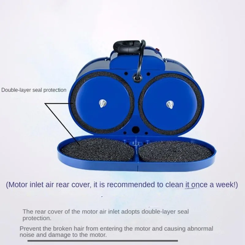 Soplador de secador de pelo para mascotas, Kit de limpieza de ventilación, 2 en 1 - imagen 3