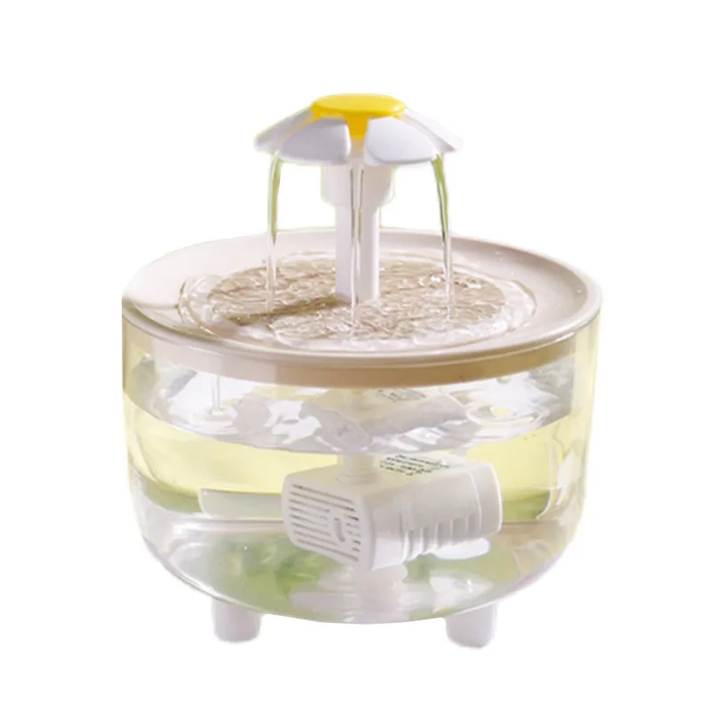 Fuente de agua para mascotas, filtro automático, bebedero eléctrico silencioso USB para gatos, bebedero de filtring de recircular de 1200mL para gatos, dispensador de agua - imagen 3