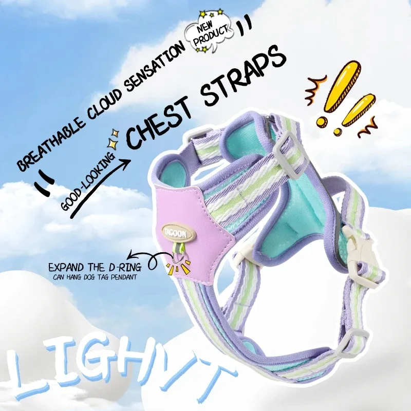 Arnés para cachorros, Collar para perros, chaleco táctico para mascotas grandes, accesorios, suministros, correa para el pecho para gatos, perros, mascotas, cosas, productos pequeños, collares - imagen 4