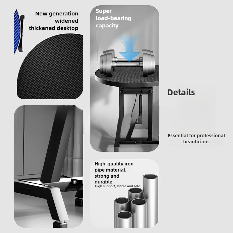 Mesa para el cuidado de mascotas, mesa redonda plegable para baño de perros y gatos, altura ajustable, giratoria, suministros para soplar tienda de mascotas - imagen 3