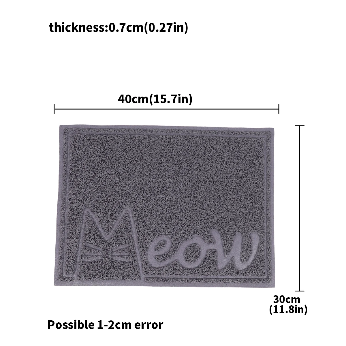 Estera para mascotas, estera para arena para gatos, estera para frotar los pies de gato, mantel individual para mascotas, estera para inodoro para gatos, bonita estera multifuncional para arena para gatos - imagen 2