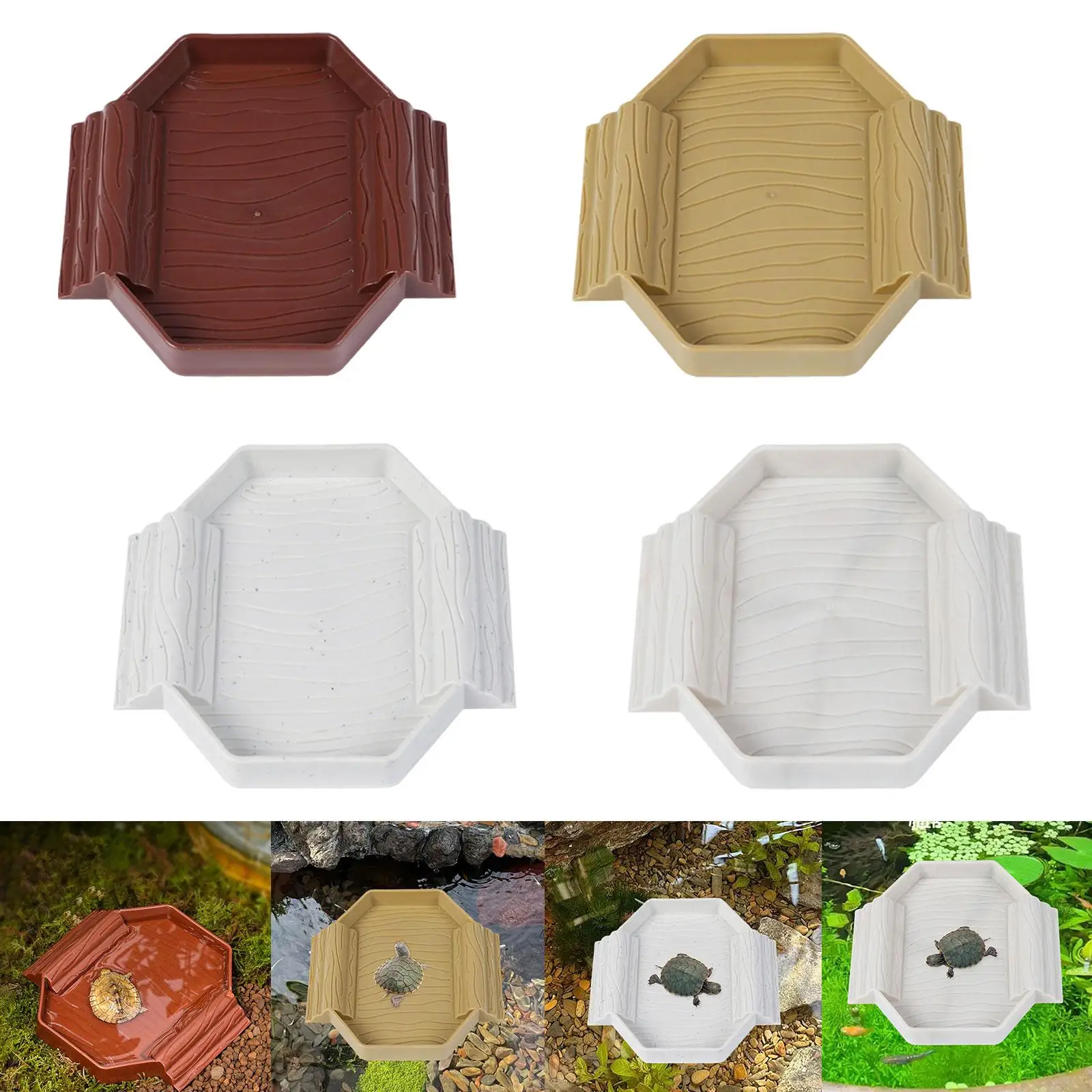 Cuenco de agua para reptiles, paisaje, piscina de reptiles para serpiente Gecko - imagen 4