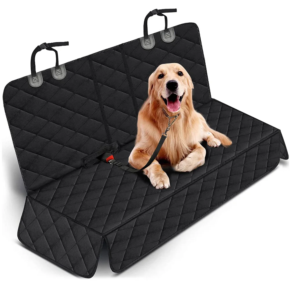 Funda para asiento de coche para perros, funda para asiento trasero para perros, protector para asientos de coche para mascotas, funda impermeable para asiento de coche que se adapta a la mayoría de los coches
