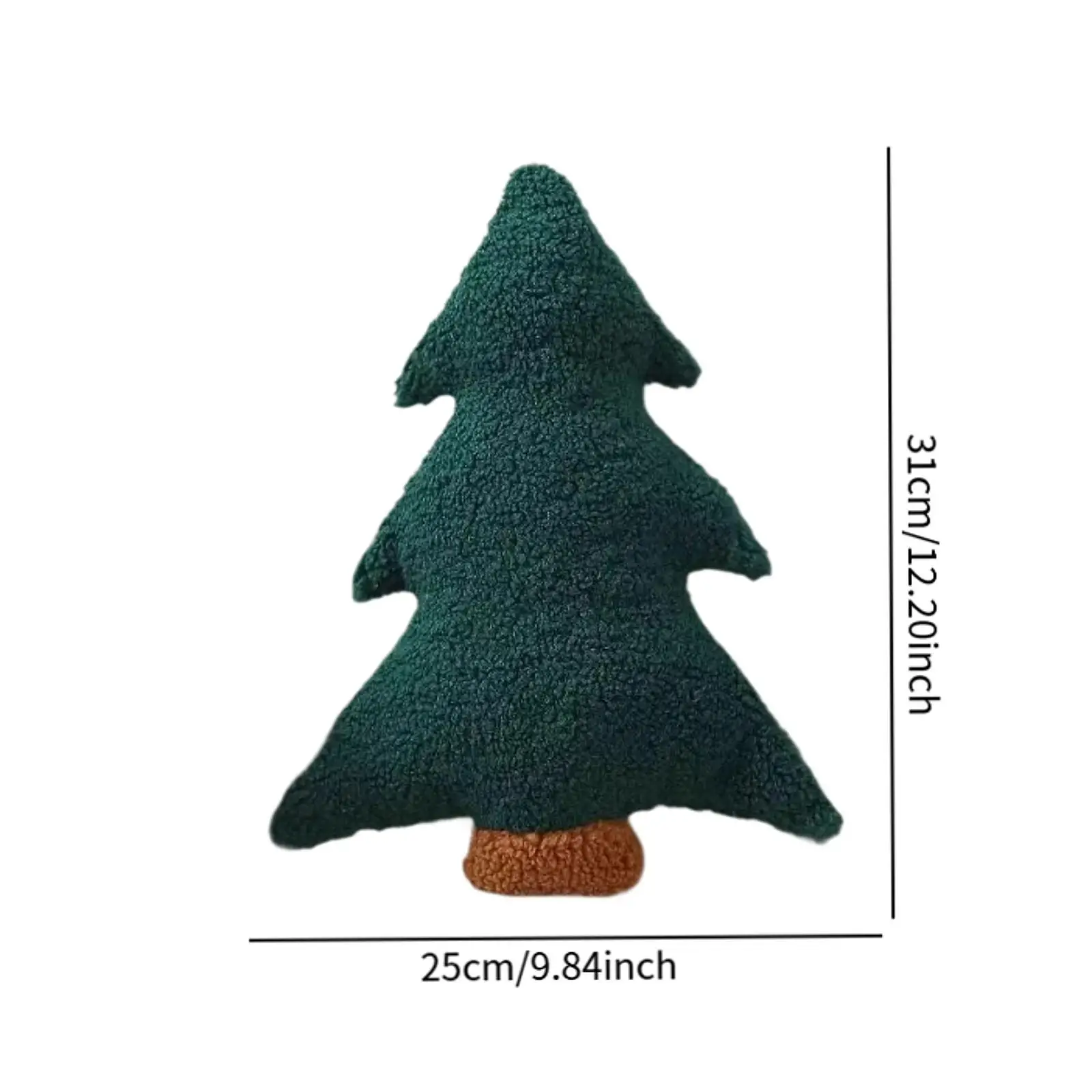 Christmas Tree Pillow Christmas Decor Winter Decorative Festive Gift,Cute,Stuffed Tree Shaped Pillow for Car Party Sofa