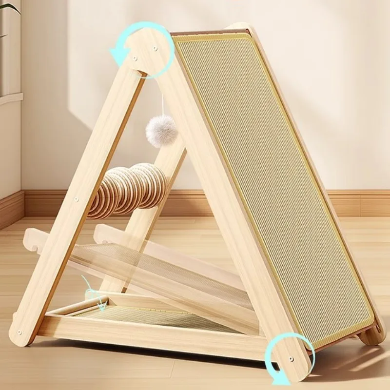 Marco de escalada para gatos, pelota de Sisal, poste rascador para gatos, rascadores plegables para gatos, tabla rascadora para gatos, Protector de sofá, suministros para mascotas - imagen 5