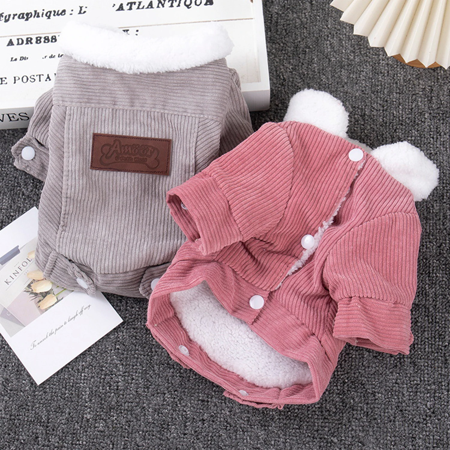 Ropa para perros Otoño Invierno, abrigo para cachorros, chaqueta para perros pequeños y medianos, ropa gruesa y cálida para Chihuahua y Yorkies, ropa para mascotas - imagen 5