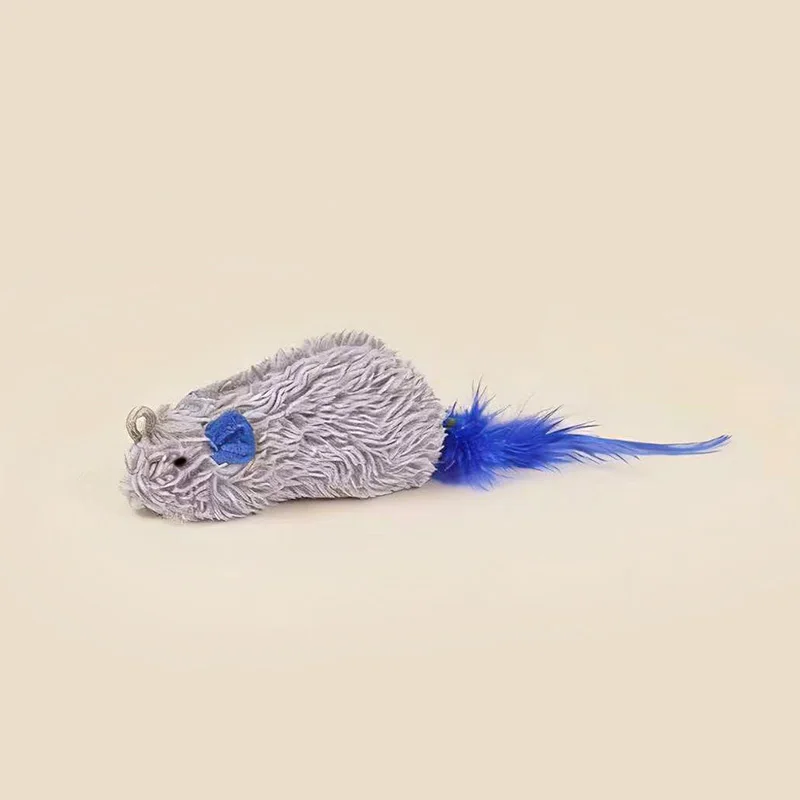 Juguete ratón chirriante para gatos – Peluche resistente a mordidas - imagen 5
