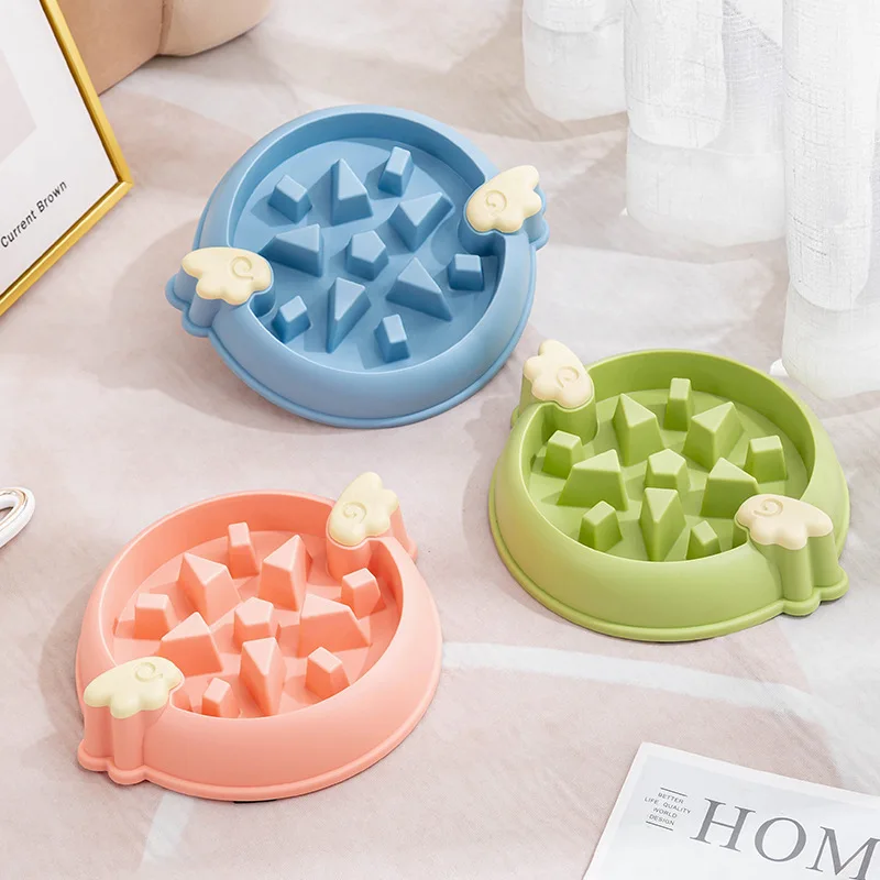 Plato comedero lento antideslizante para perros y gatos pequeños - imagen 5