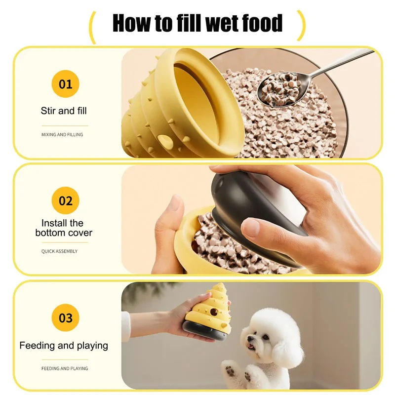 Juguete para ocultar comida para perros y gatos, rompecabezas con diseño de neumáticos de concha, juguete para perros, dispensador de golosinas para mascotas, juguete de entrenamiento para prevención del aburrimiento - imagen 3