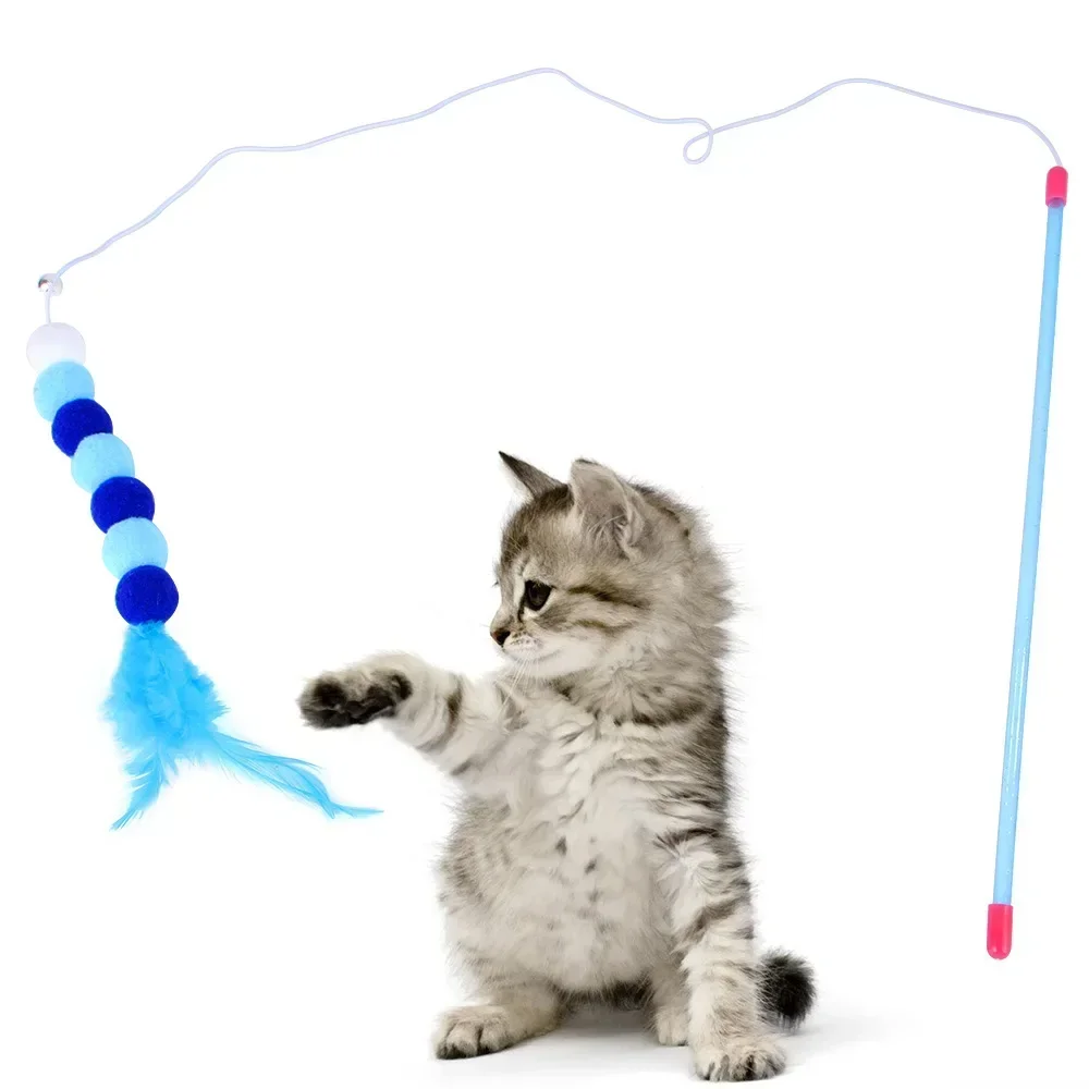 Juego de 15 piezas de juguetes para gatos, tienda para gatos, múltiples combinaciones, juego interactivo divertido, juguetes para mascotas, suministros para aliviar el aburrimiento - imagen 4