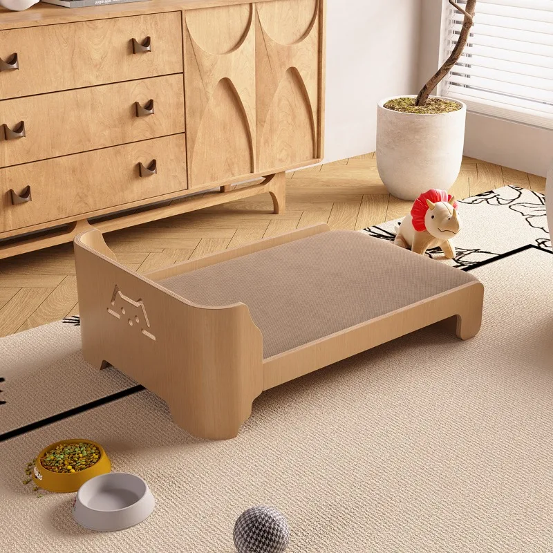 Casa Simple para perros y gatos, puede desmontar, lavar interior, sofá cama de madera maciza para mascotas, esponja suave, productos para mascotas a prueba de humedad, accesorios - imagen 4