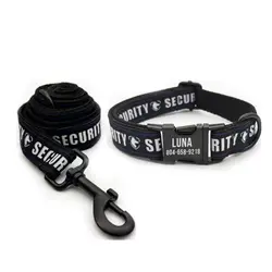 Collar y correa para perro – Grabado personalizado