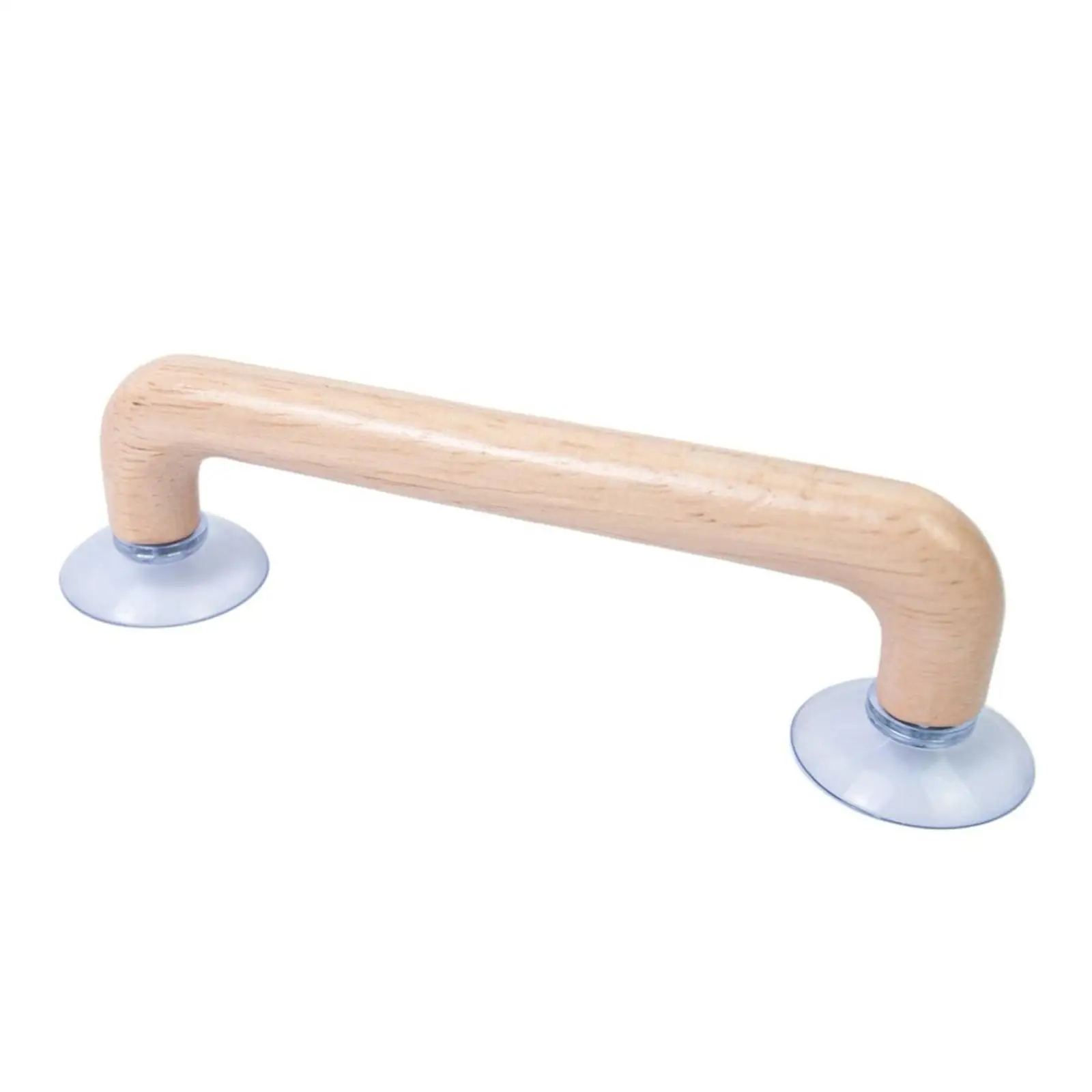 2x Suction Cup Ruler Handle with Anti Slip Pads Wooden Double Suction Cups DIY Sewing Tool Ruler Grip for Templates Quilting