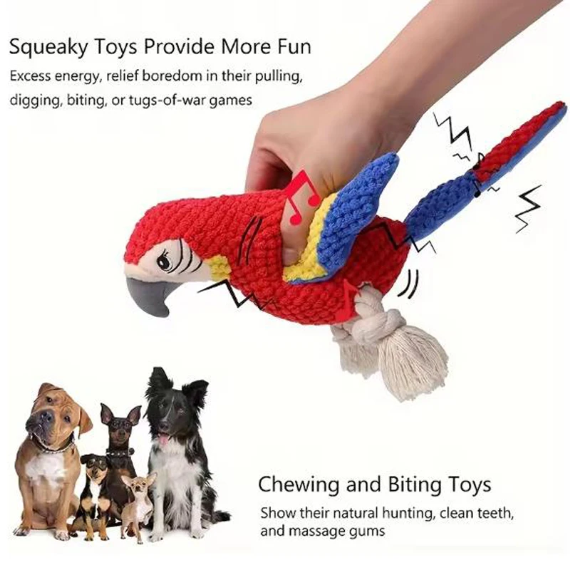 Juguete dental de felpa irrompible para perros - sonido y salud bucal - imagen 5