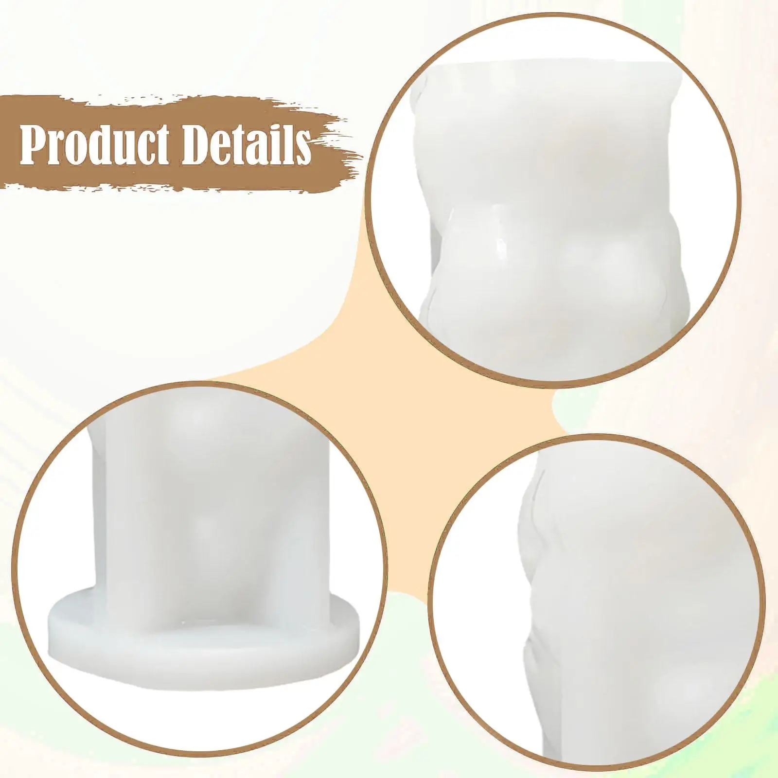 Easter Candle Mould Reusable Desktop Ornament Silicone Mould Soap Mould Rabbit Design for Party Table Decoration Scented Candle