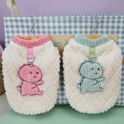 Sudadera para perro lana con capucha suave abrigo invierno pequeño