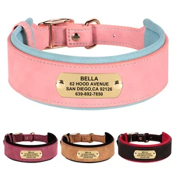 Collar identificativo con nombre y teléfono para perro – Grabado y acolchado