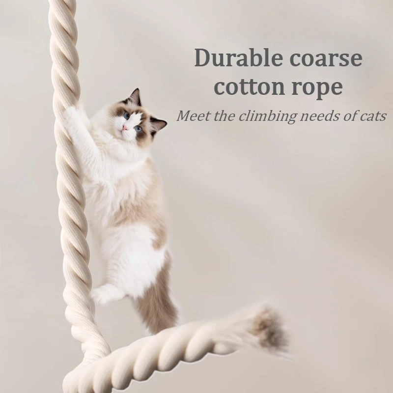 Ventosa para gatos, cuerda de escalada montada en la pared, rascador para gatos, escalada en pared, cuerda de Sisal, hamaca, ventana, cama, gatito, juguetes de interior - imagen 2