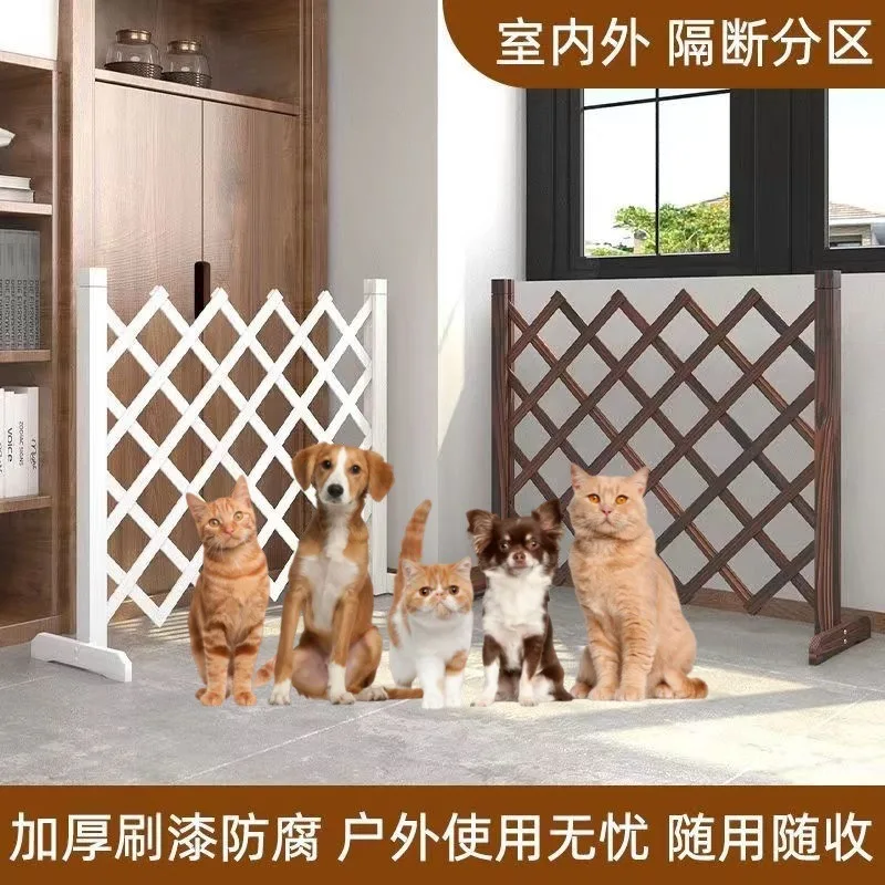 Cercas para mascotas, partición de jaula para perros, valla para perros, puerta de aislamiento para balcón, puerta retráctil, valla para mascotas, vallas para gatos y conejos - imagen 4