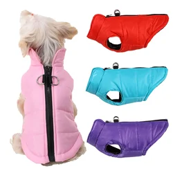 Chaqueta de invierno con cremallera para perros pequeños y medianos