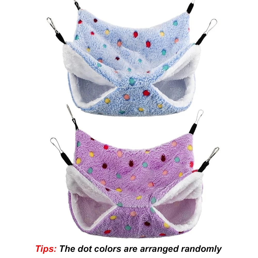 1 unidad de producto para mascotas con estampado cálido, Animal PEQUEÑO, casa para hámster, cama para dormir, dibujos animados, oso dorado, pájaro, conejo, rata, loro, nido de algodón - imagen 3