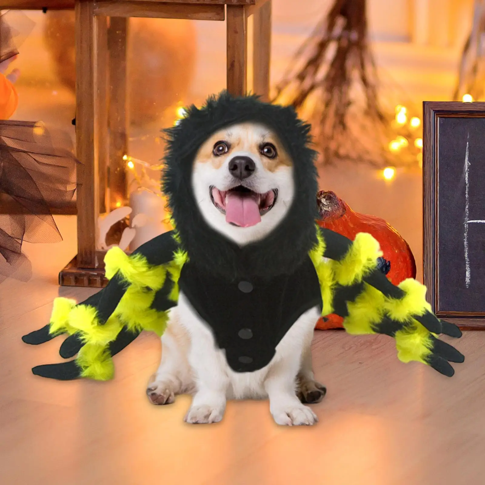 Dog Cat Spider Costume Movable Eyeballs with Buckle Decoration Accessory for Holiday Halloween Cosplay Theme Party Party