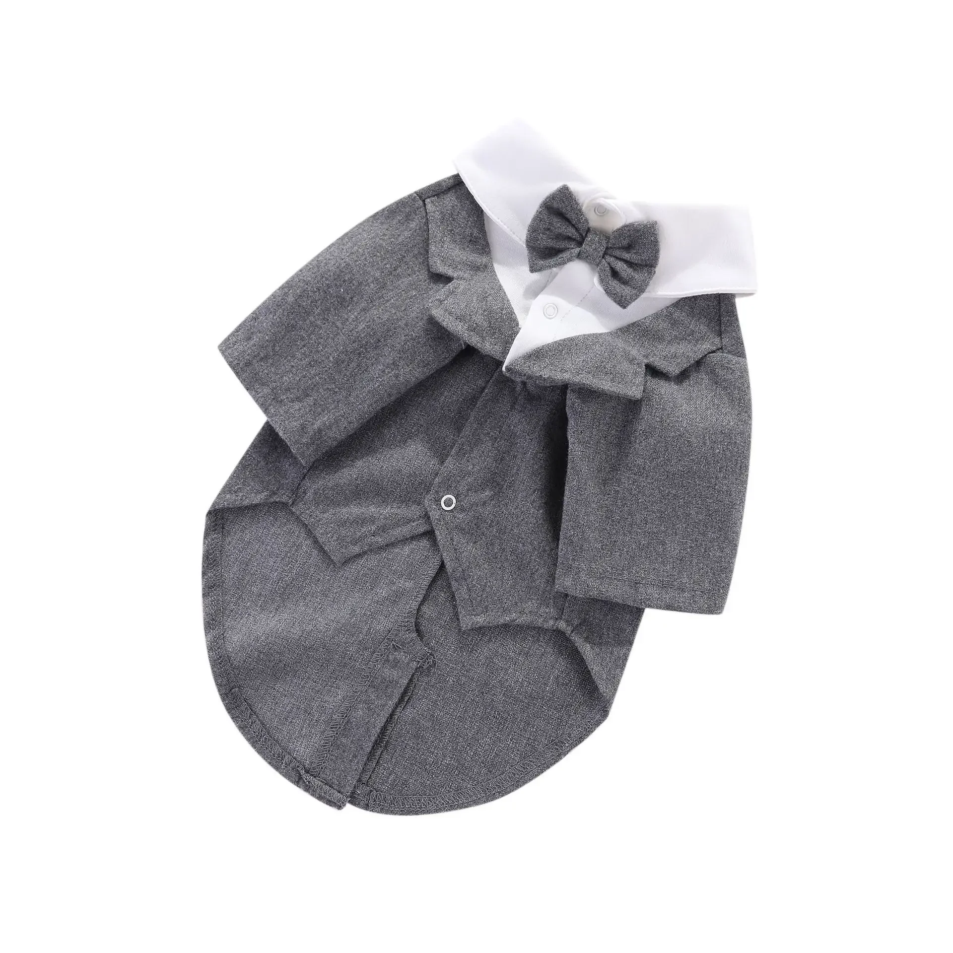 Ropa de otoño e invierno para mascotas, trajes de gato y perro, oso de peluche y otros perros pequeños, vestidos de novia, novedad - imagen 5