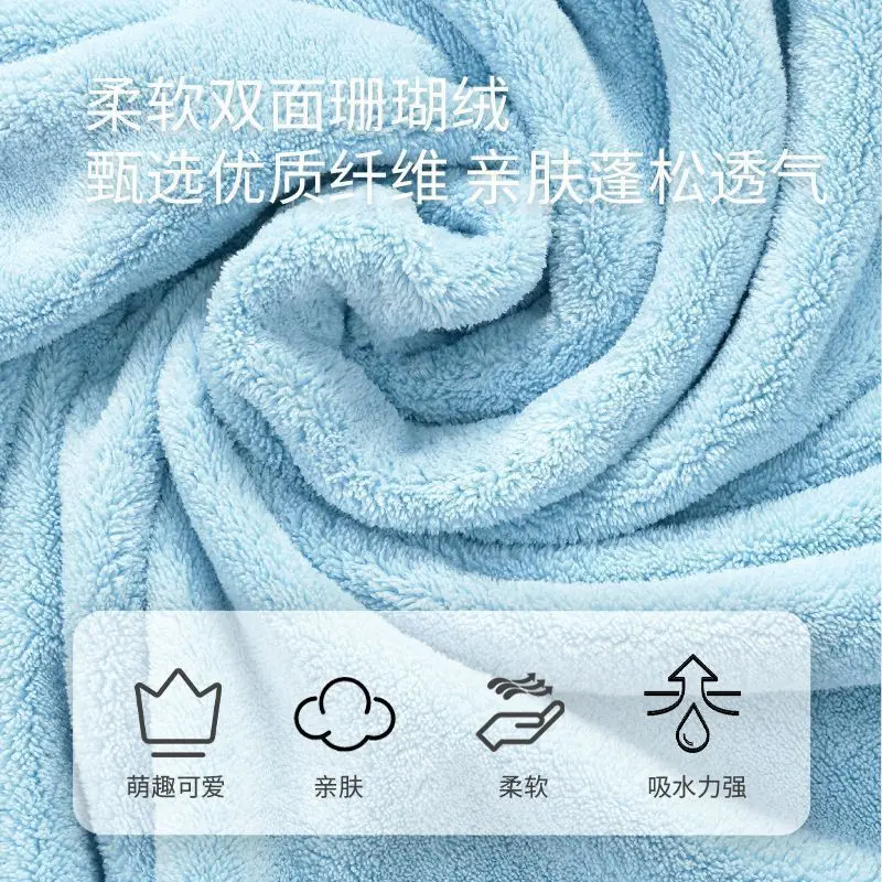 Albornoz para mascotas, toallas absorbentes de secado rápido para perros, Toalla de baño con capucha, toalla de baño para limpieza de gatos, suministros para mascotas - imagen 4