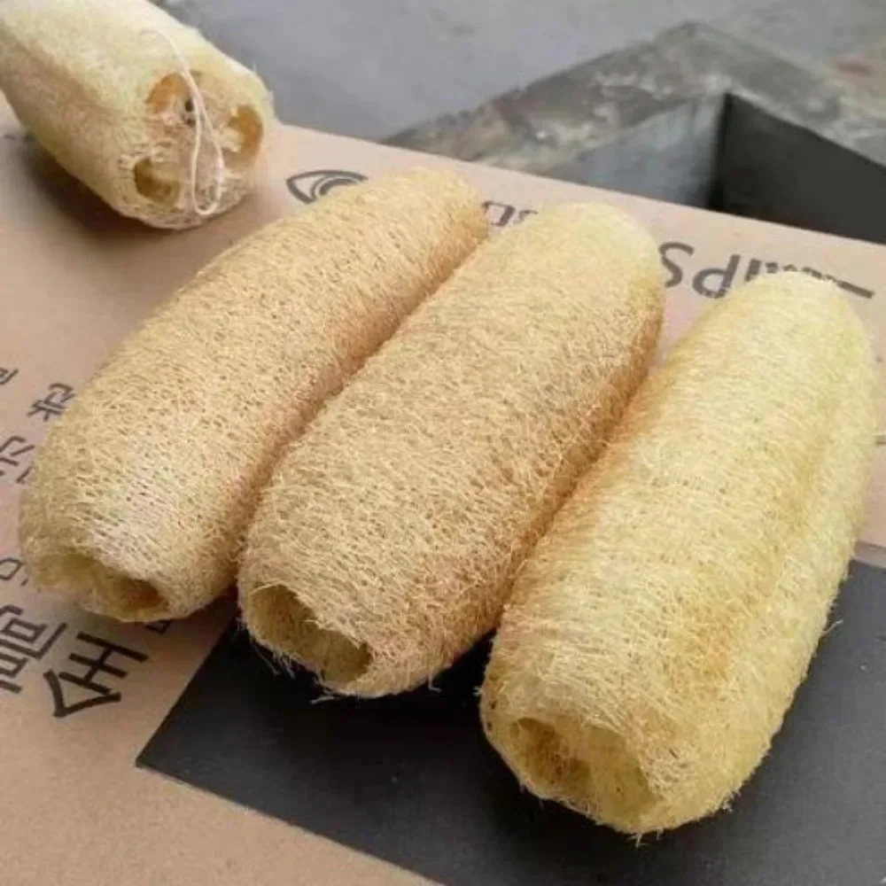 Esponja de Luffa Natural, esponja de lufa, tablero de celulosa, cocina, baño, ducha, esponja, 1 ud. - imagen 3