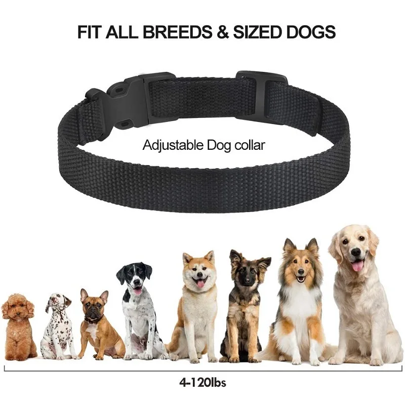 Collar eléctrico antiladridos para perros, dispositivo automático antiladridos para perros, Collar de entrenamiento impermeable recargable para dejar de ladrar perros - imagen 5