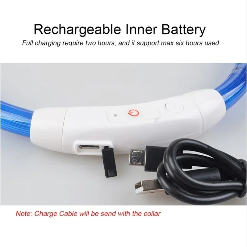 Collar luminoso Led Usb para Perro, accesorios para mascotas - imagen 4