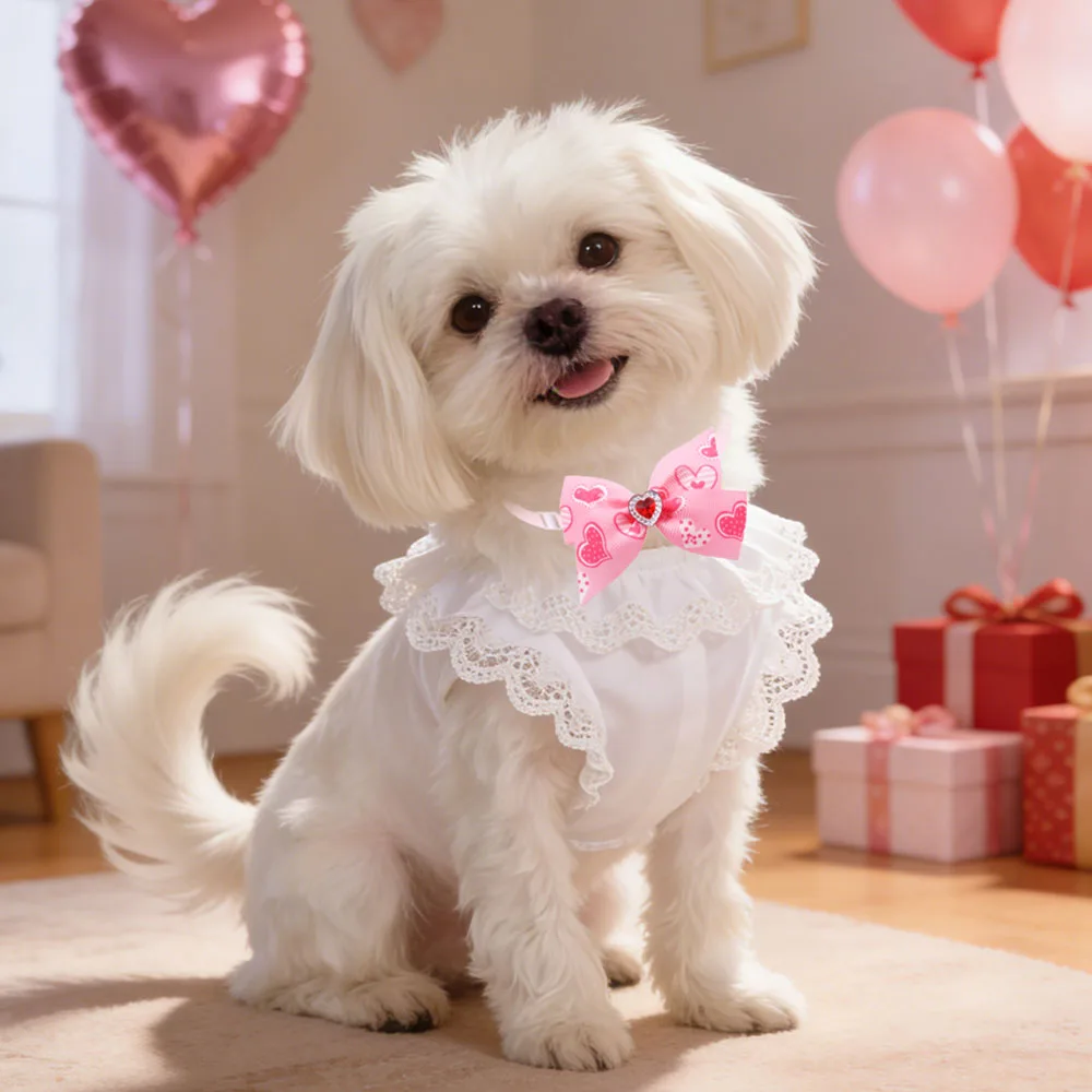 Pajarita de diamante para perro – Collar ajustable para mascotas - imagen 5