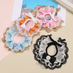 Bufanda ajustable con lazo de encaje para perros y gatos – Bandana cómoda
