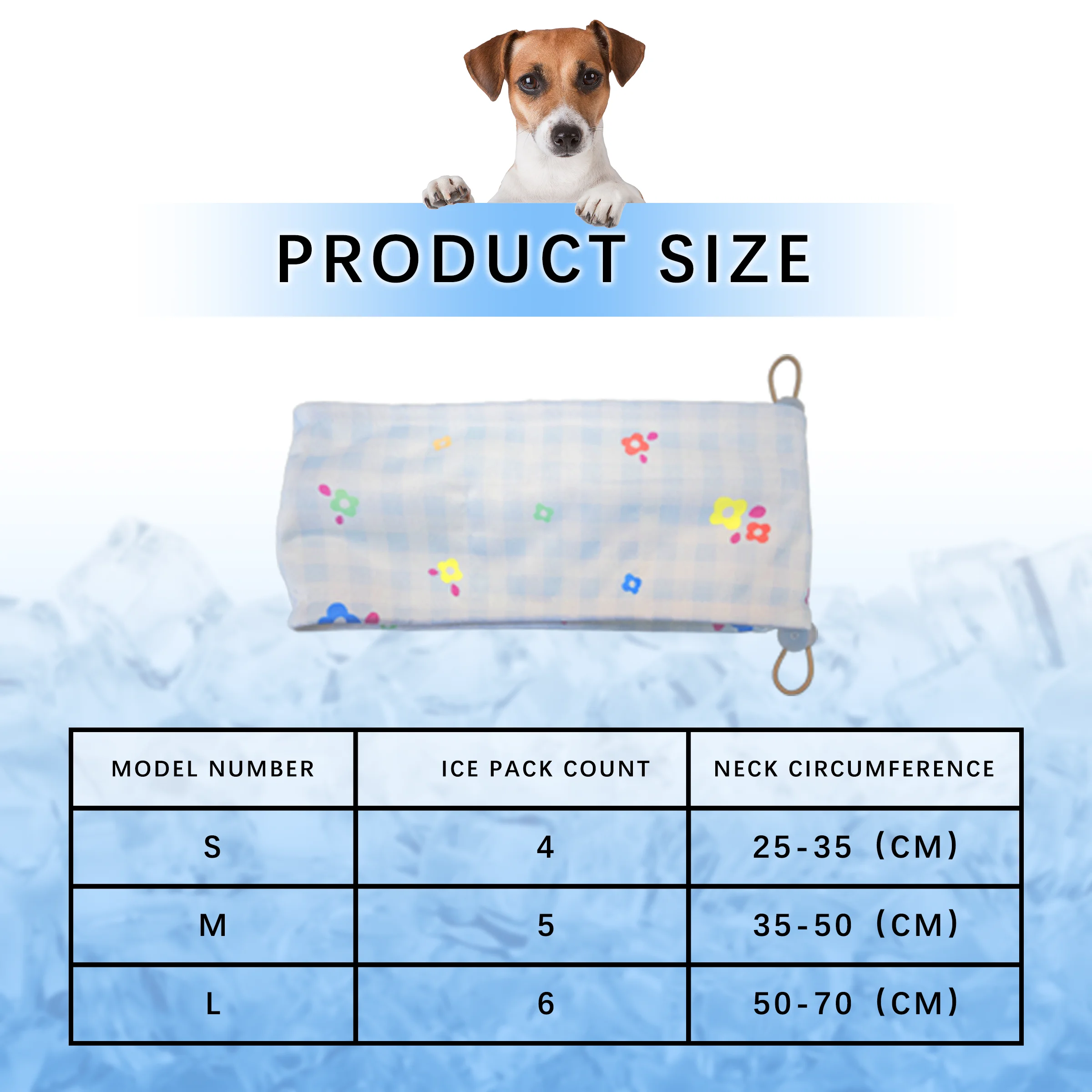 Collar refrigerante para perros en uso