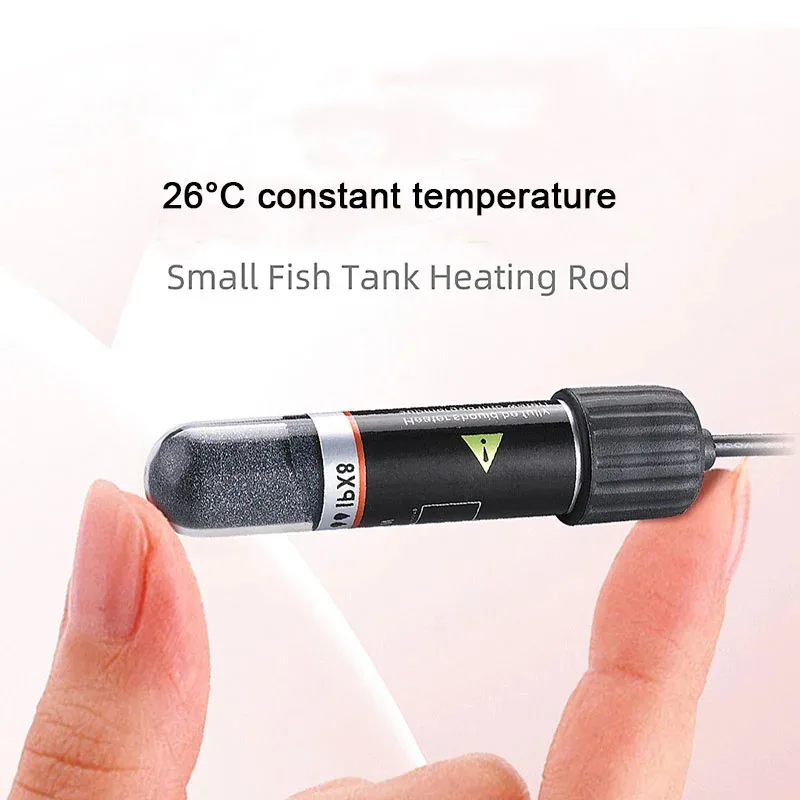 Mini calentador de acuario alimentado por USB, calentador de tanque de peces sumergible con termostato automático de 10W para tanques pequeños, tanques Betta, seguro de escritorio E - imagen 2