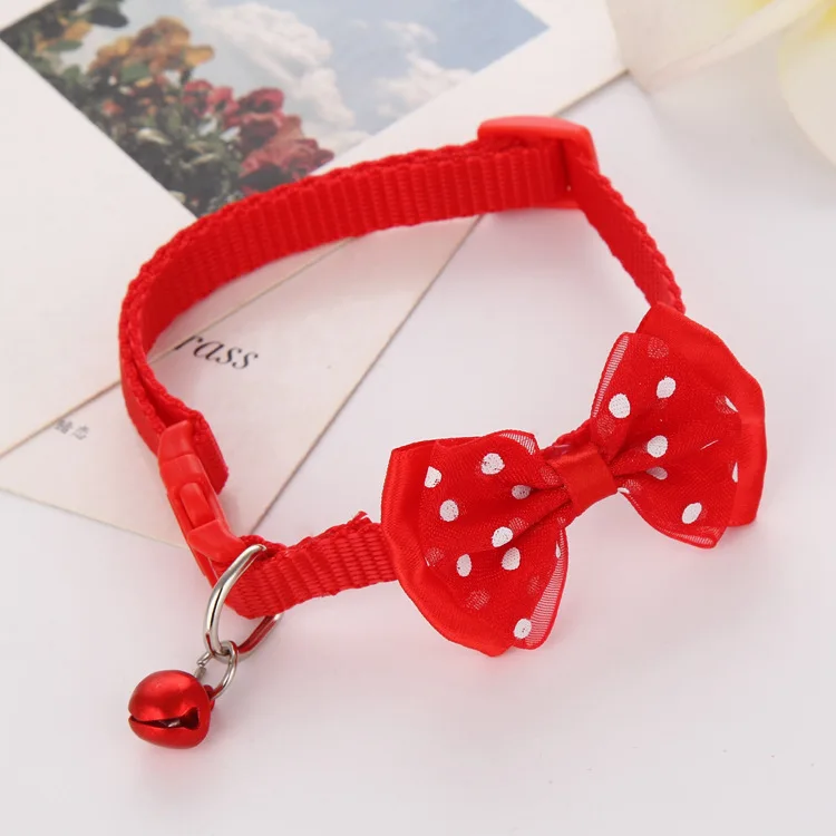 Collar ajustable para perros pequeños y gatos, Collar de campana para cachorros, suministros para mascotas, 50 unidades - imagen 5