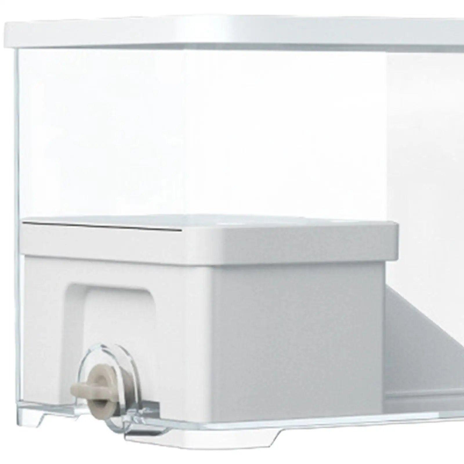 Turtle Tank Aquarium Box with Platform Basking Ramp Bottom Drainage Full View Visually Hatching Area Climbing Turtle Terrarium