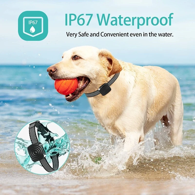 Collar antiladridos con vibración para perros, collares de entrenamiento para perros, accesorios automáticos impermeables para perros, entrenador, suministros de entrenamiento para mascotas - imagen 3