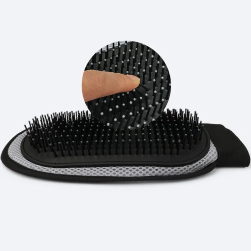 Guante de masaje para el cuidado de mascotas, cepillo de Limpieza del cabello flotante para gatos, manoplas de depilación para perros y gatitos, suministros de aseo para el hogar, verano - imagen 3
